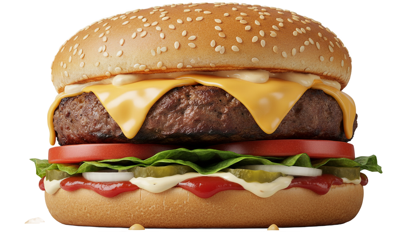 burger cheese png PNG transparent background