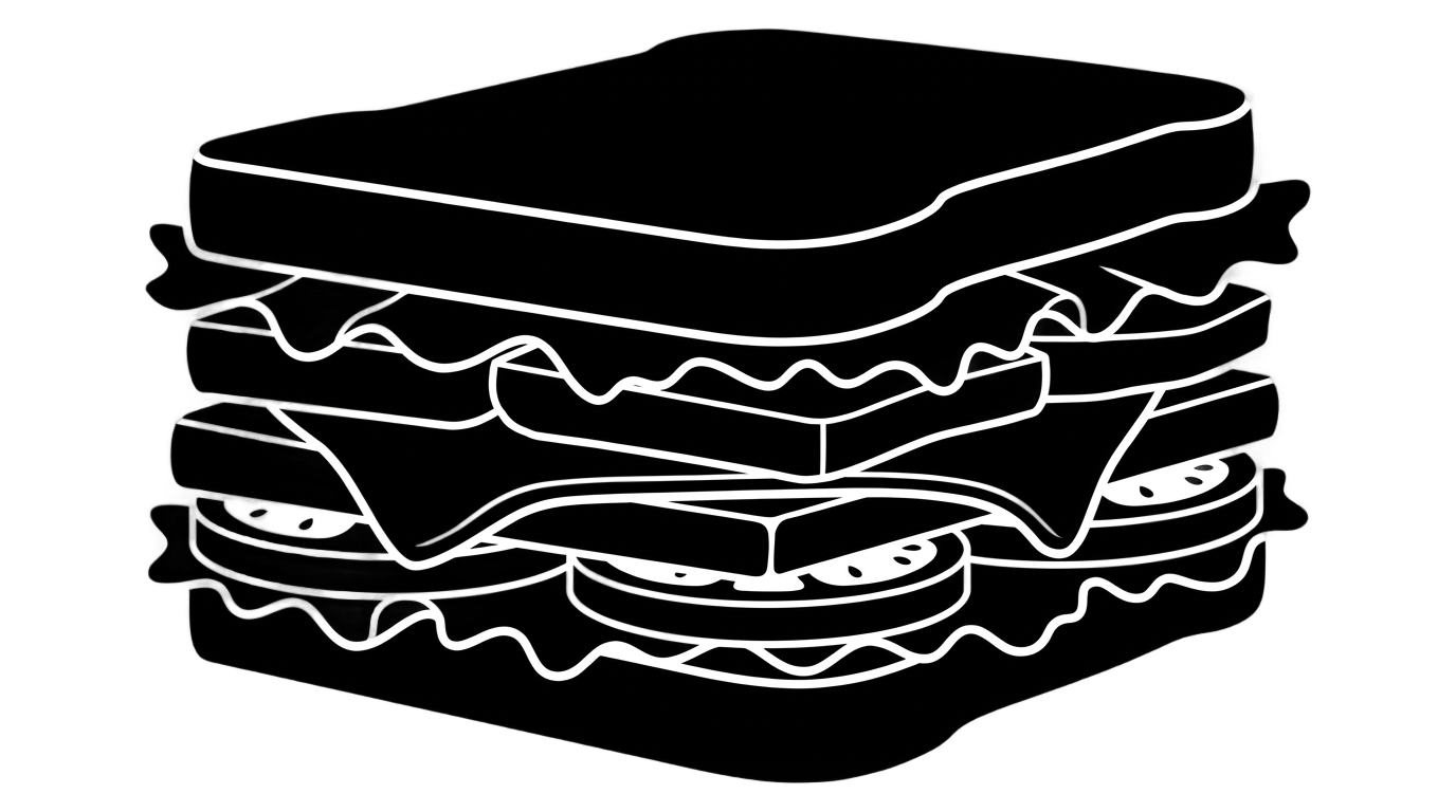 sandwich silhouette png PNG transparent background