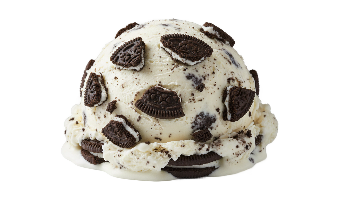 cookies and cream ice cream png PNG transparent background