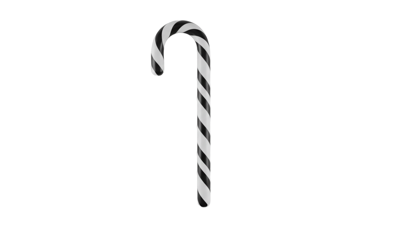 candy cane png black and white PNG transparent background