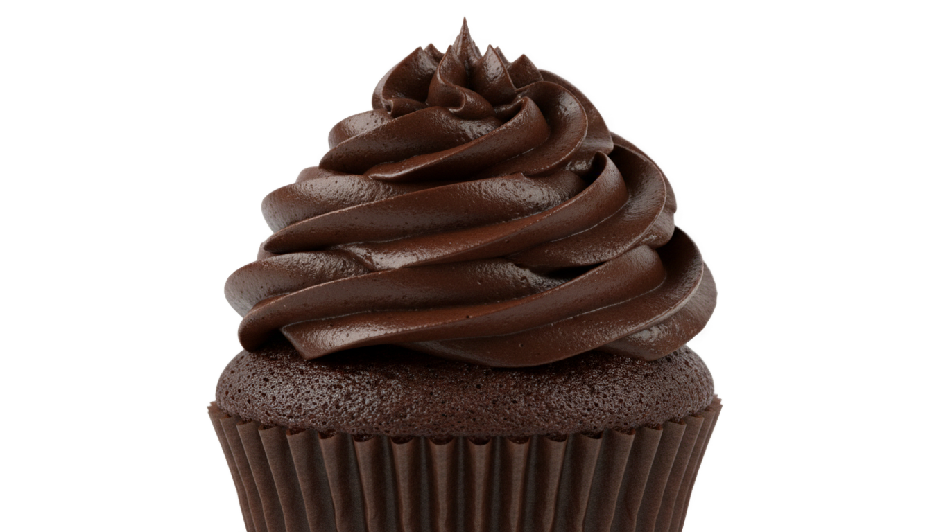 cupcake de chocolate png PNG transparent background