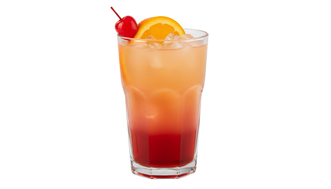 tequila sunrise cocktail png PNG transparent background