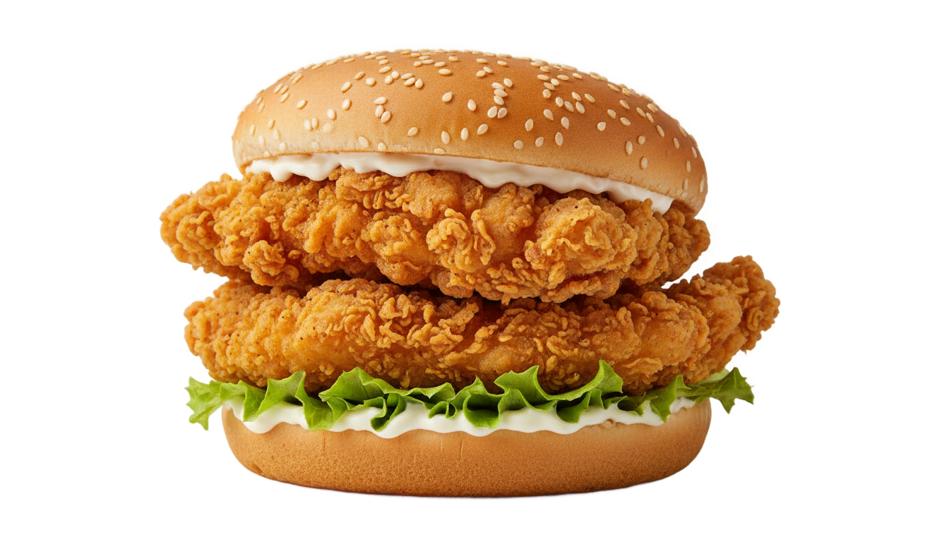 zinger sandwich png PNG transparent background