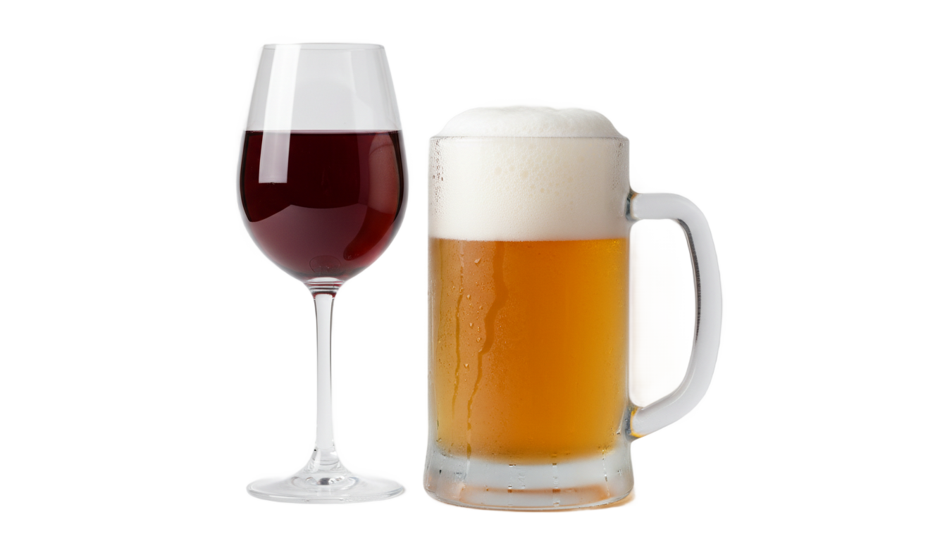 beer and wine png PNG transparent background