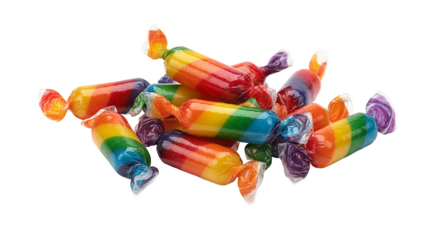 rainbow candy png PNG transparent background