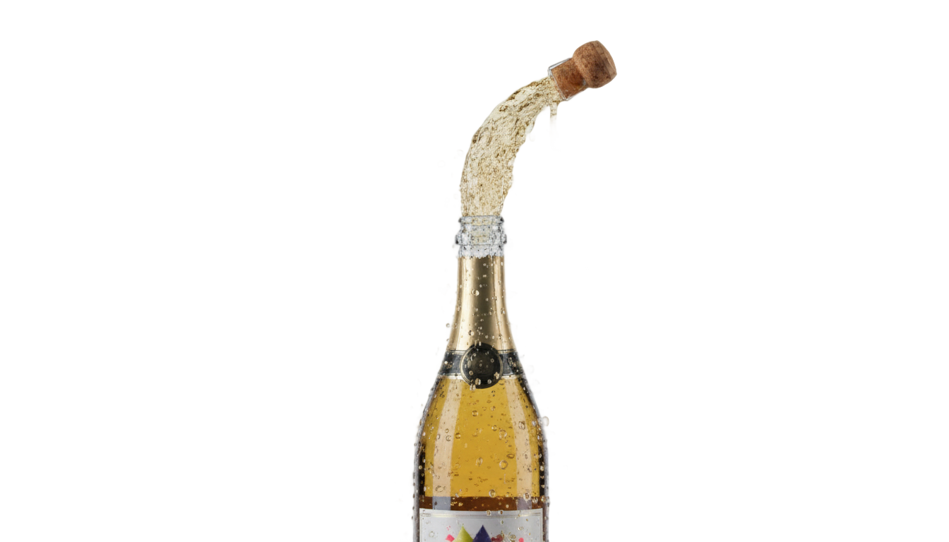 wine popping png PNG transparent background