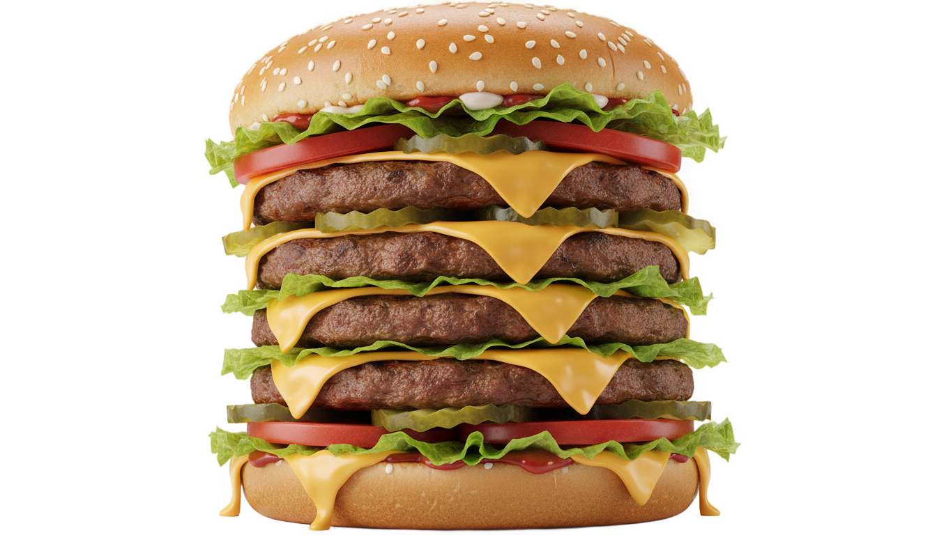 big burger png PNG transparent background