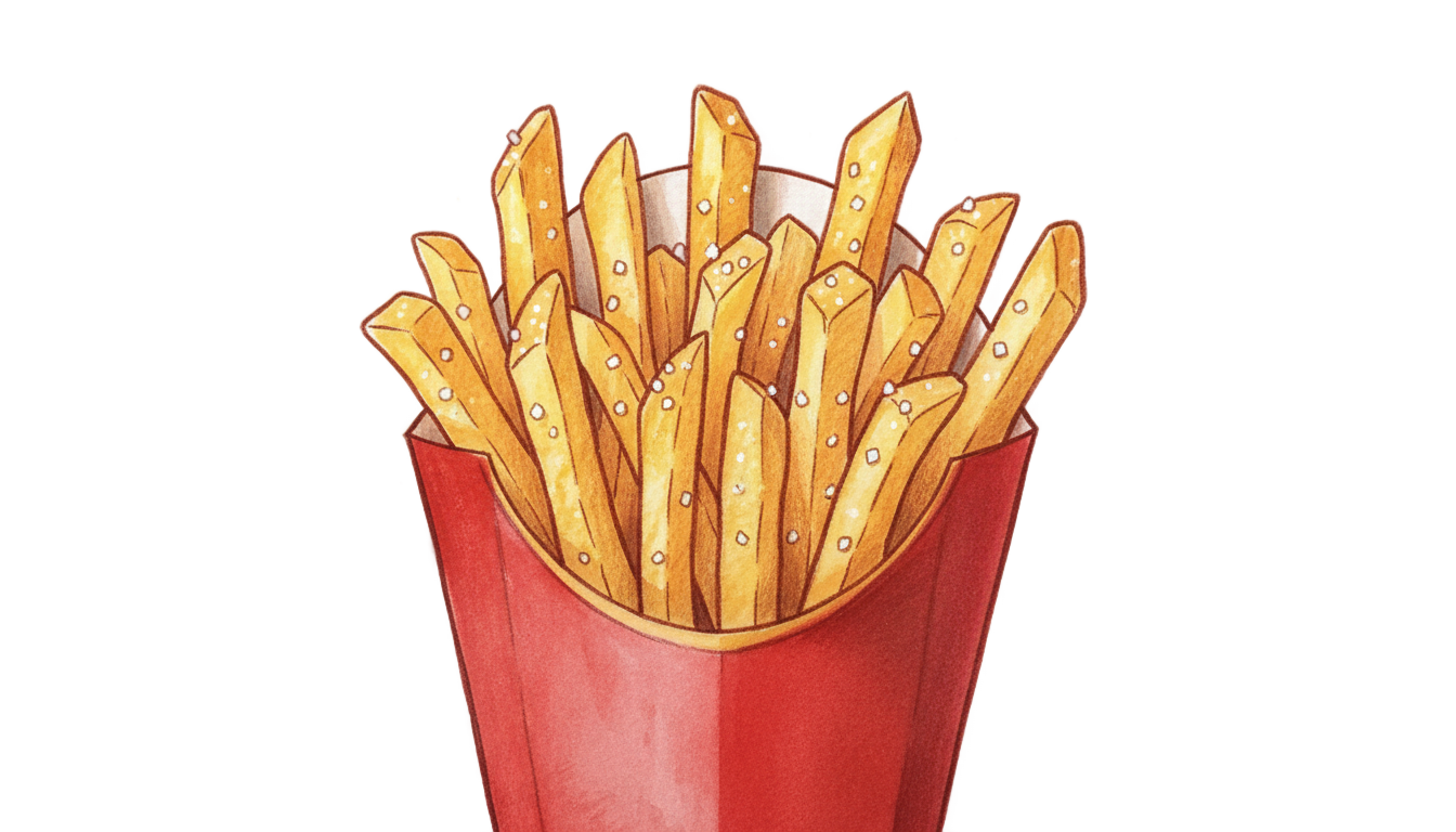 french fries illustration png PNG transparent background