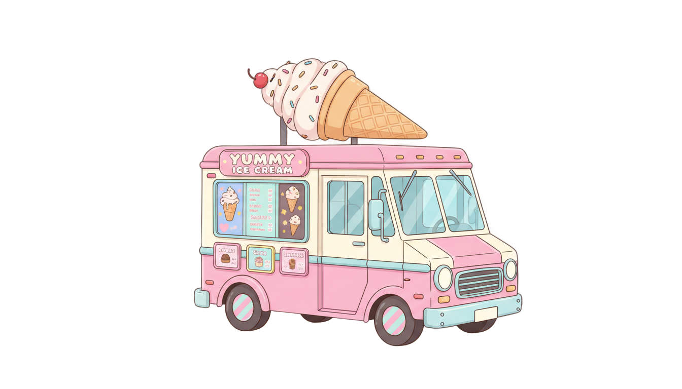 ice cream truck clipart png PNG transparent background