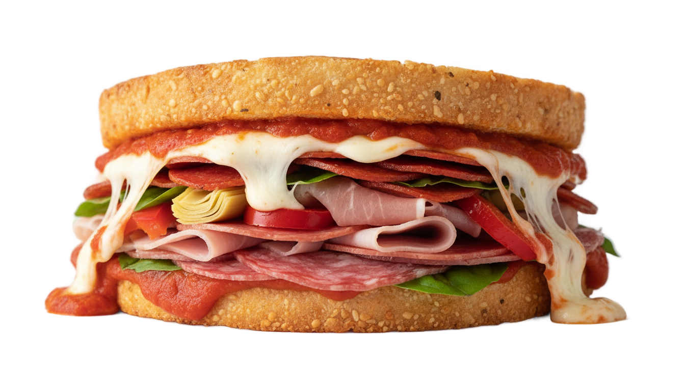 pizza sandwich png PNG transparent background