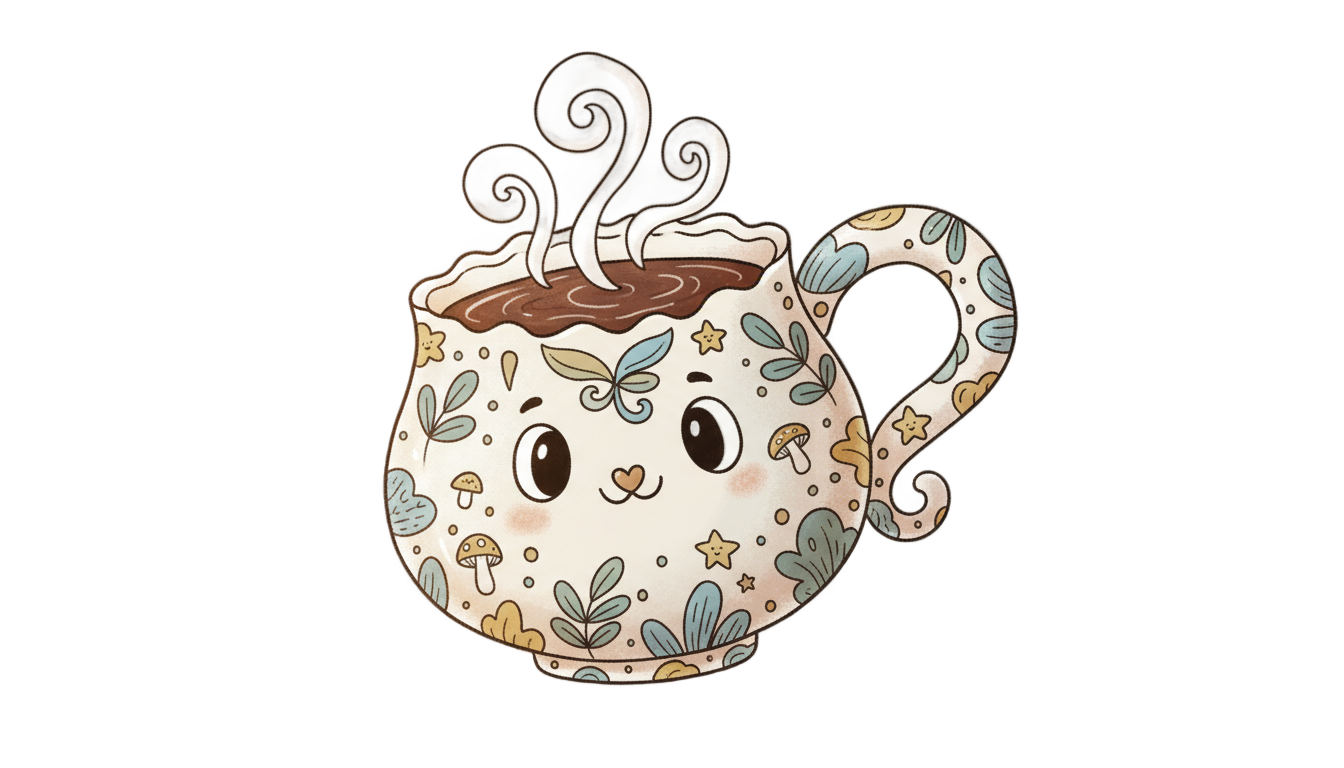 cartoon coffee cup png PNG transparent background