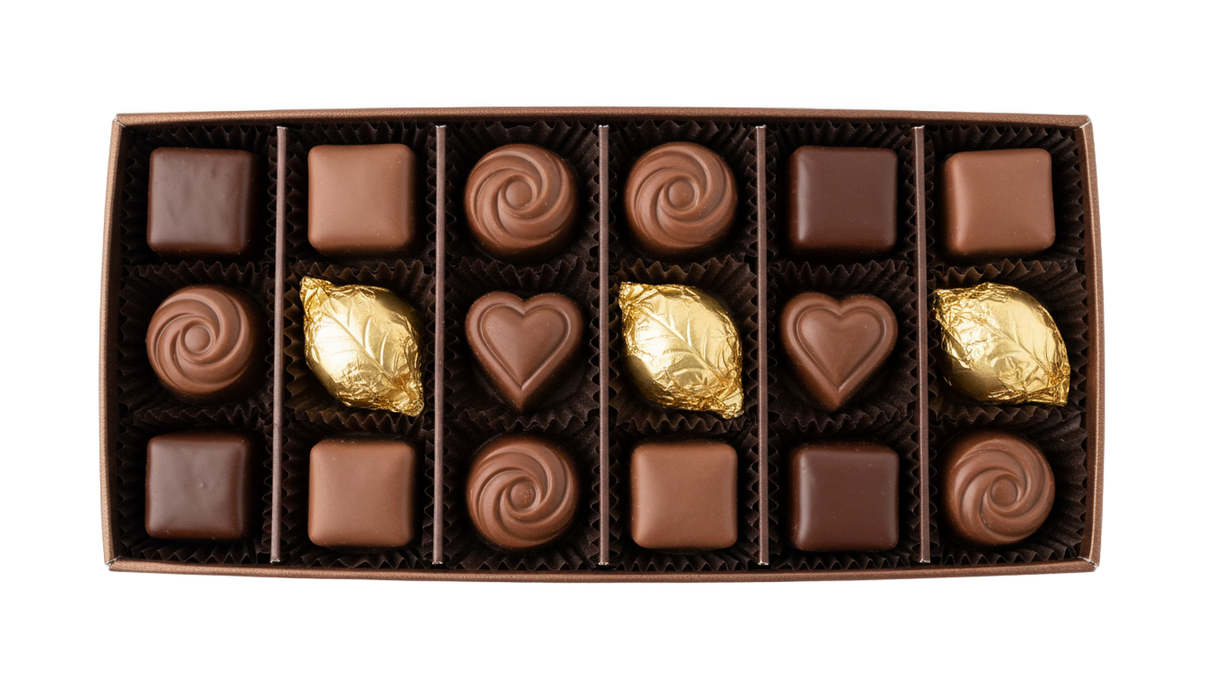 box of chocolate png PNG transparent background