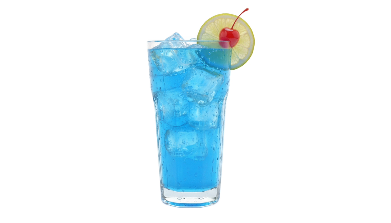 blue lagoon cocktail png PNG transparent background