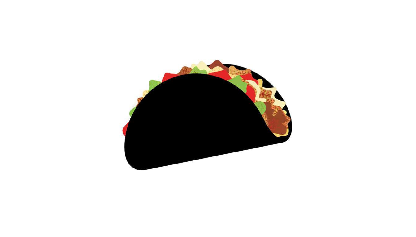 taco silhouette png PNG transparent background