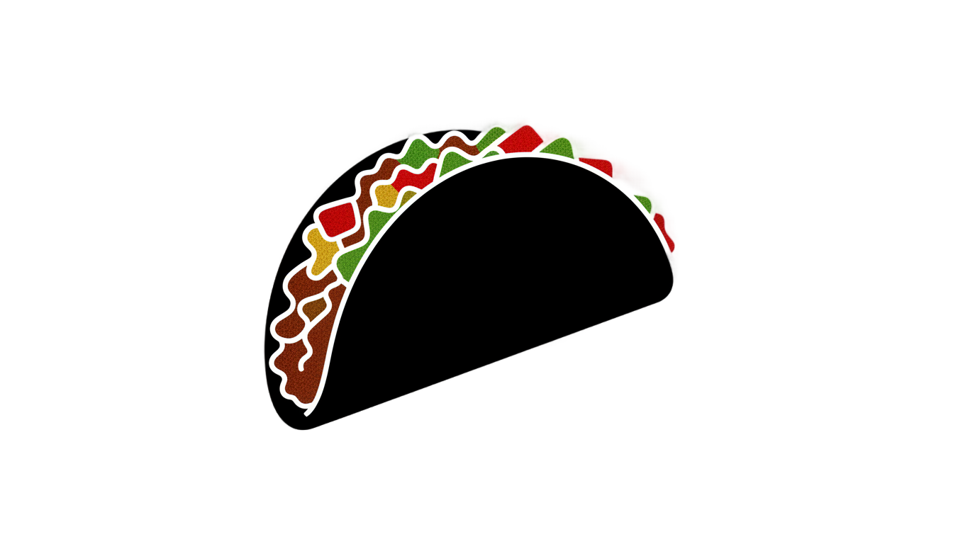 taco silhouette png PNG transparent background