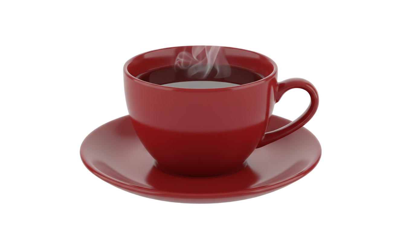 red tea cup png PNG transparent background