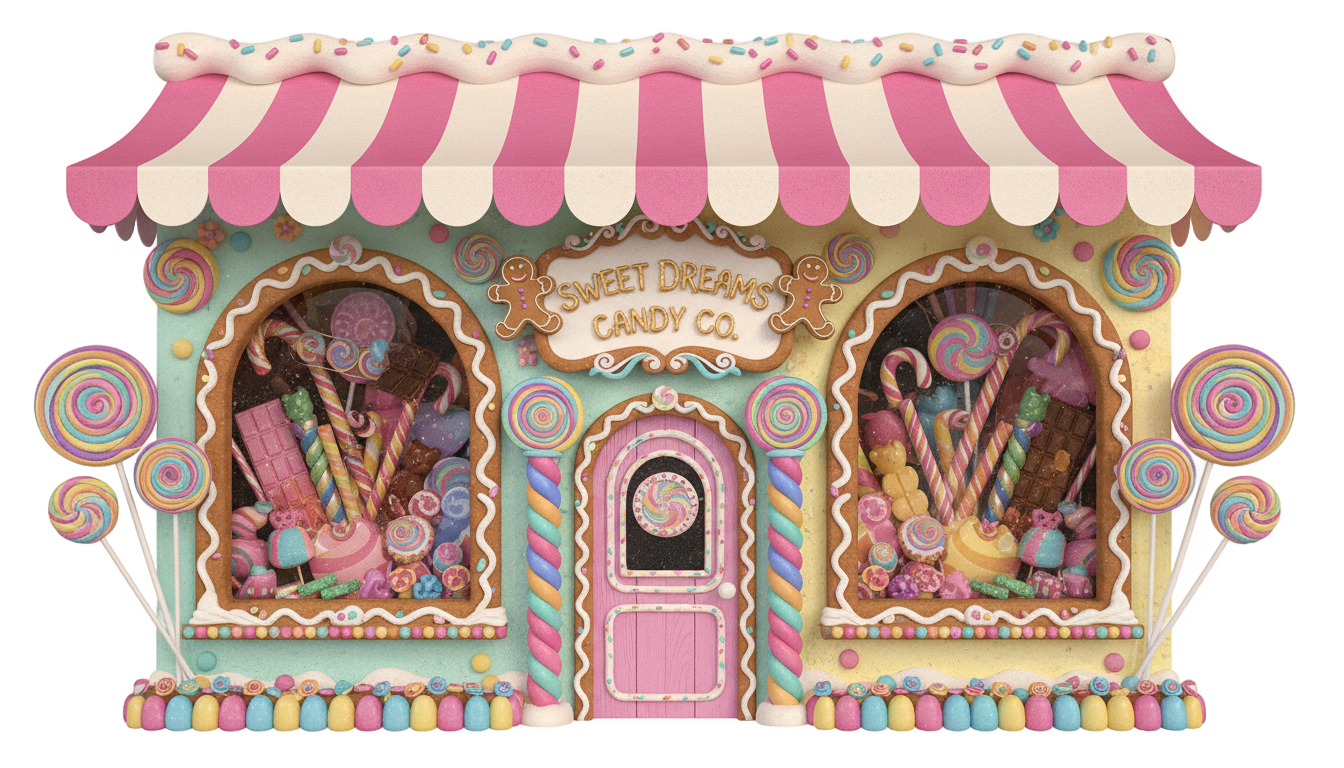 candy shop png PNG transparent background