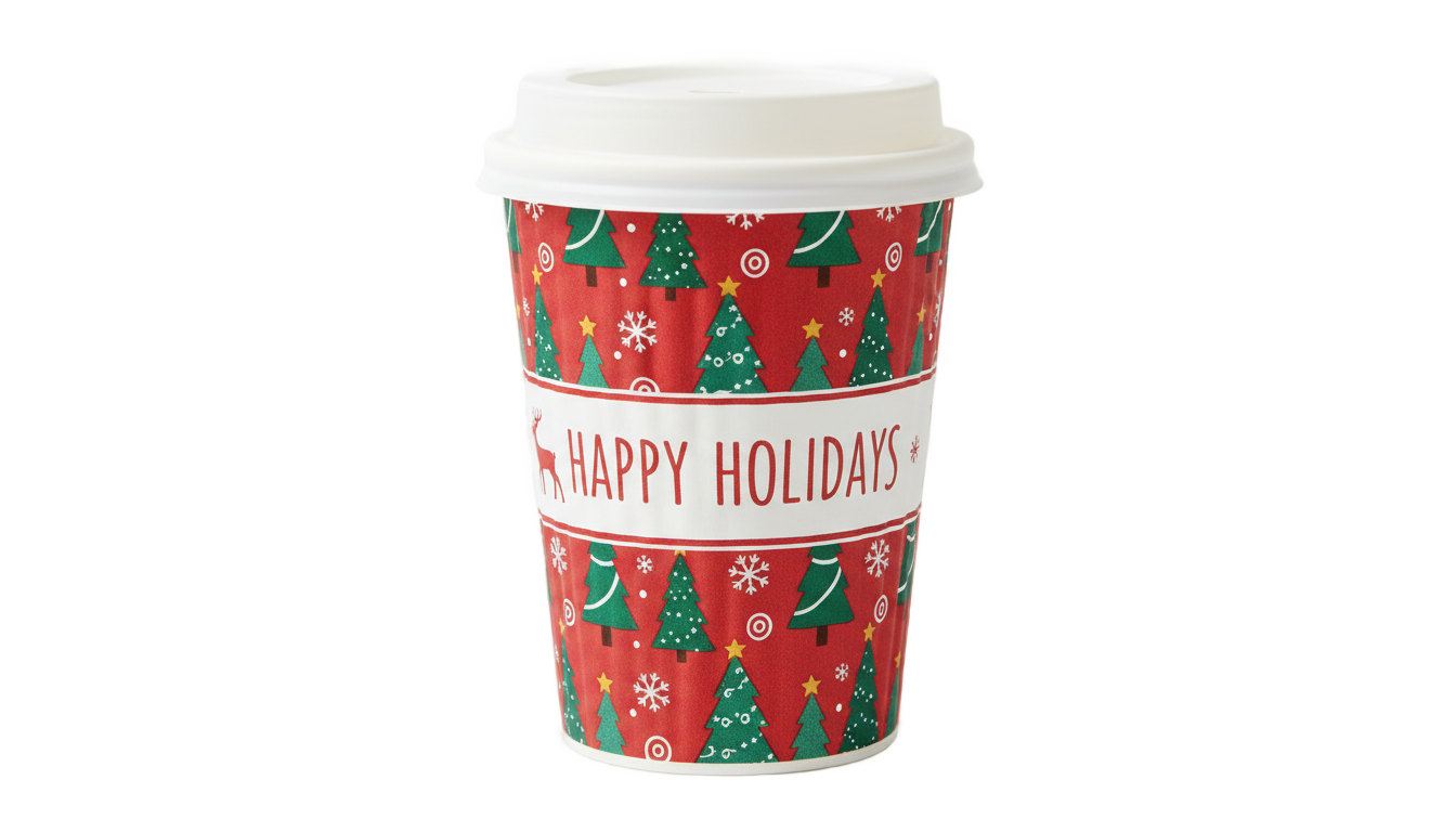 christmas coffee cup png PNG transparent background
