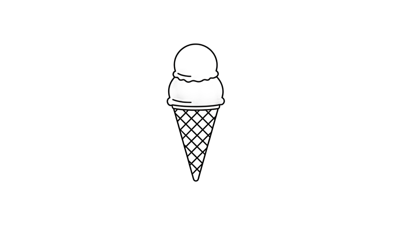 ice cream outline png PNG transparent background