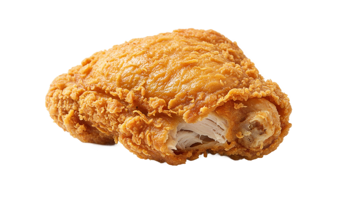 fried chicken thigh png PNG transparent background