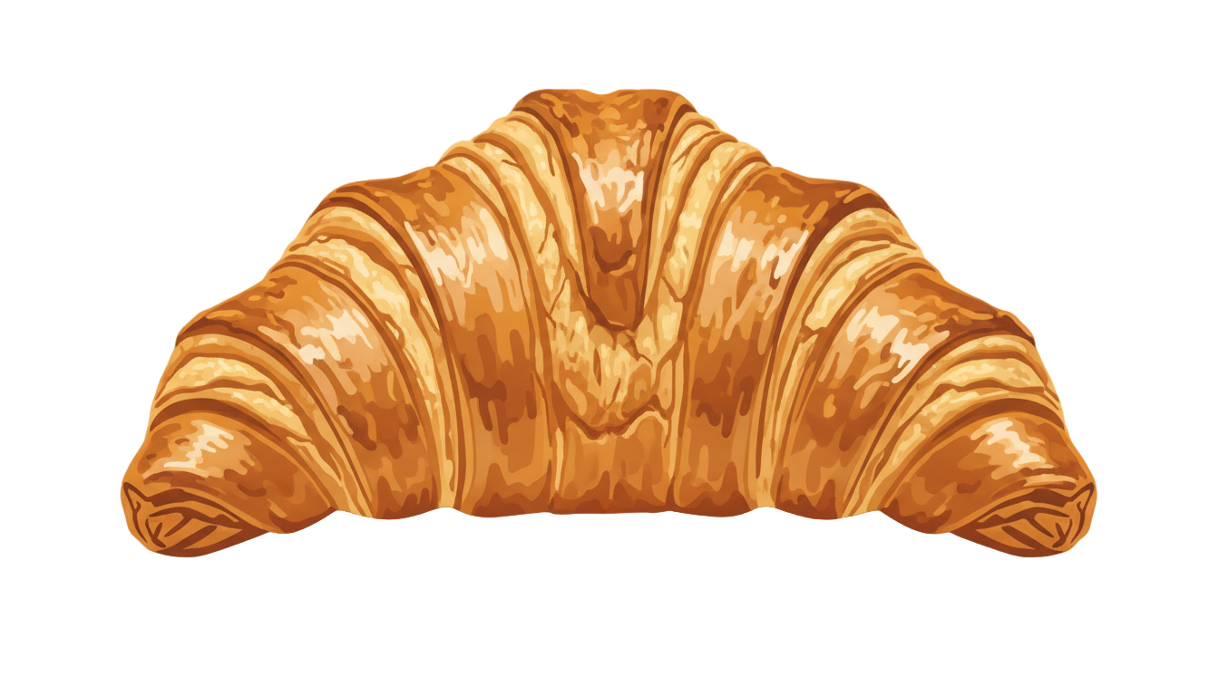 croissant logo png PNG transparent background
