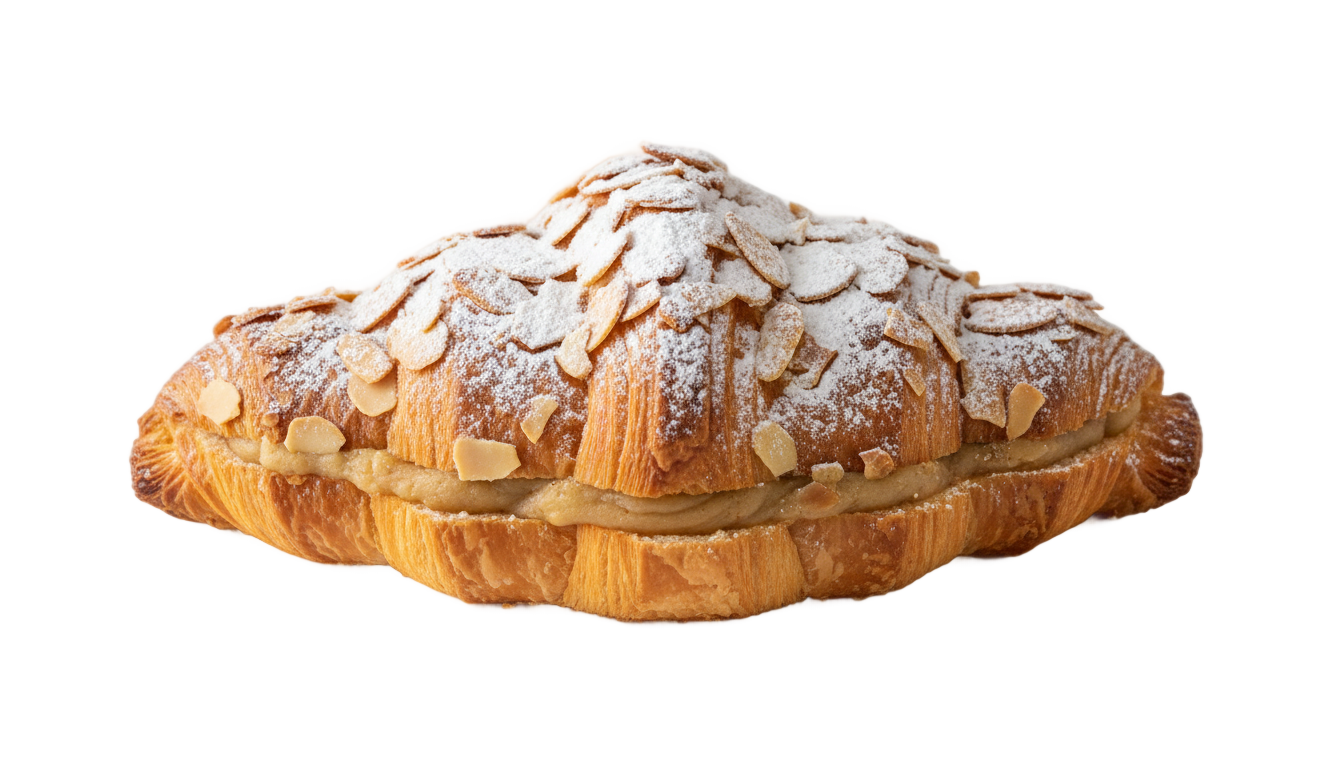 almond croissant png PNG transparent background