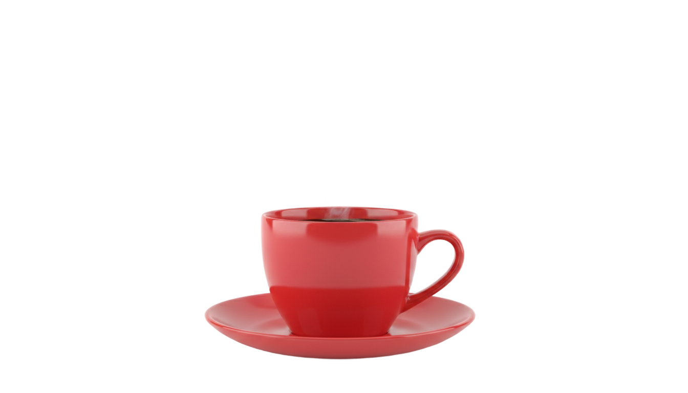 red coffee cup png PNG transparent background