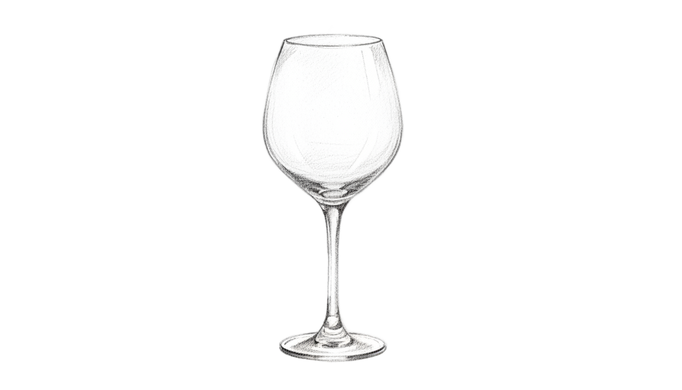 wine glass sketch png PNG transparent background