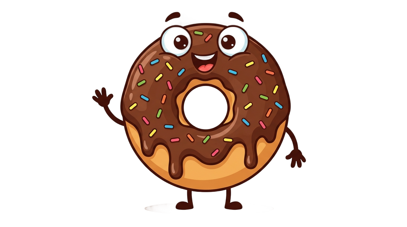 animated donut png PNG transparent background
