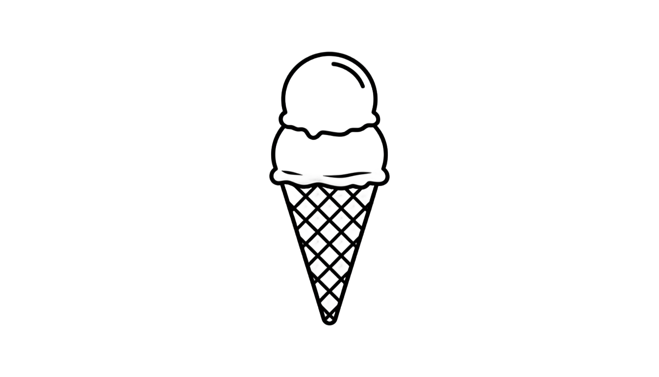ice cream outline png PNG transparent background
