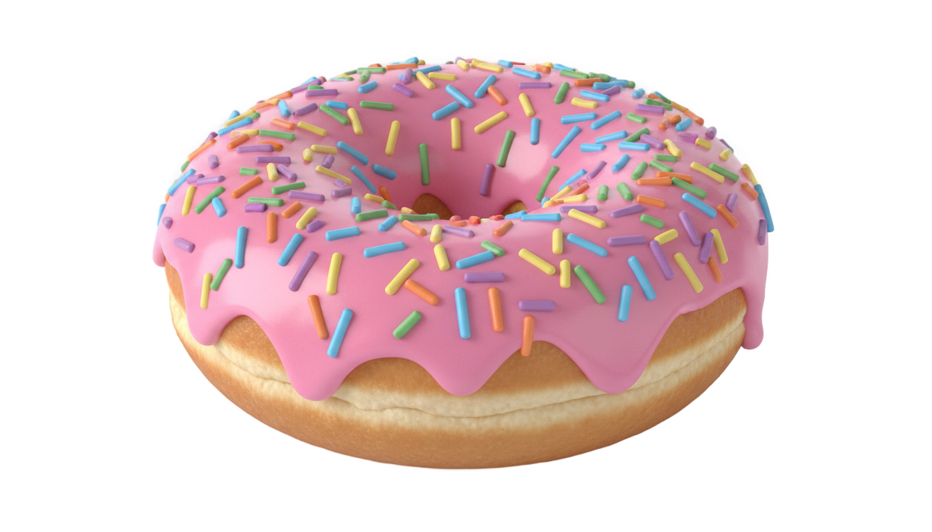 donut illustration png PNG transparent background