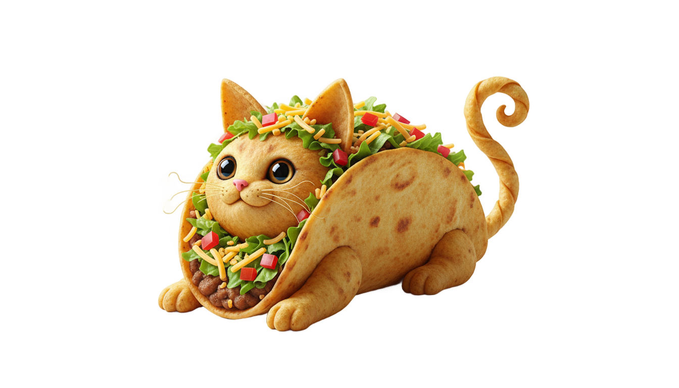 taco cat png PNG transparent background