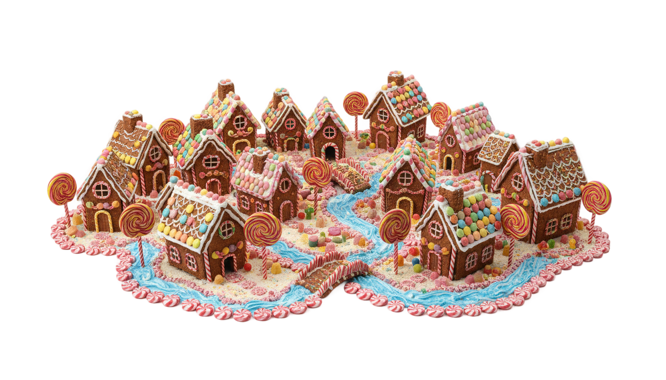 candy village png PNG transparent background