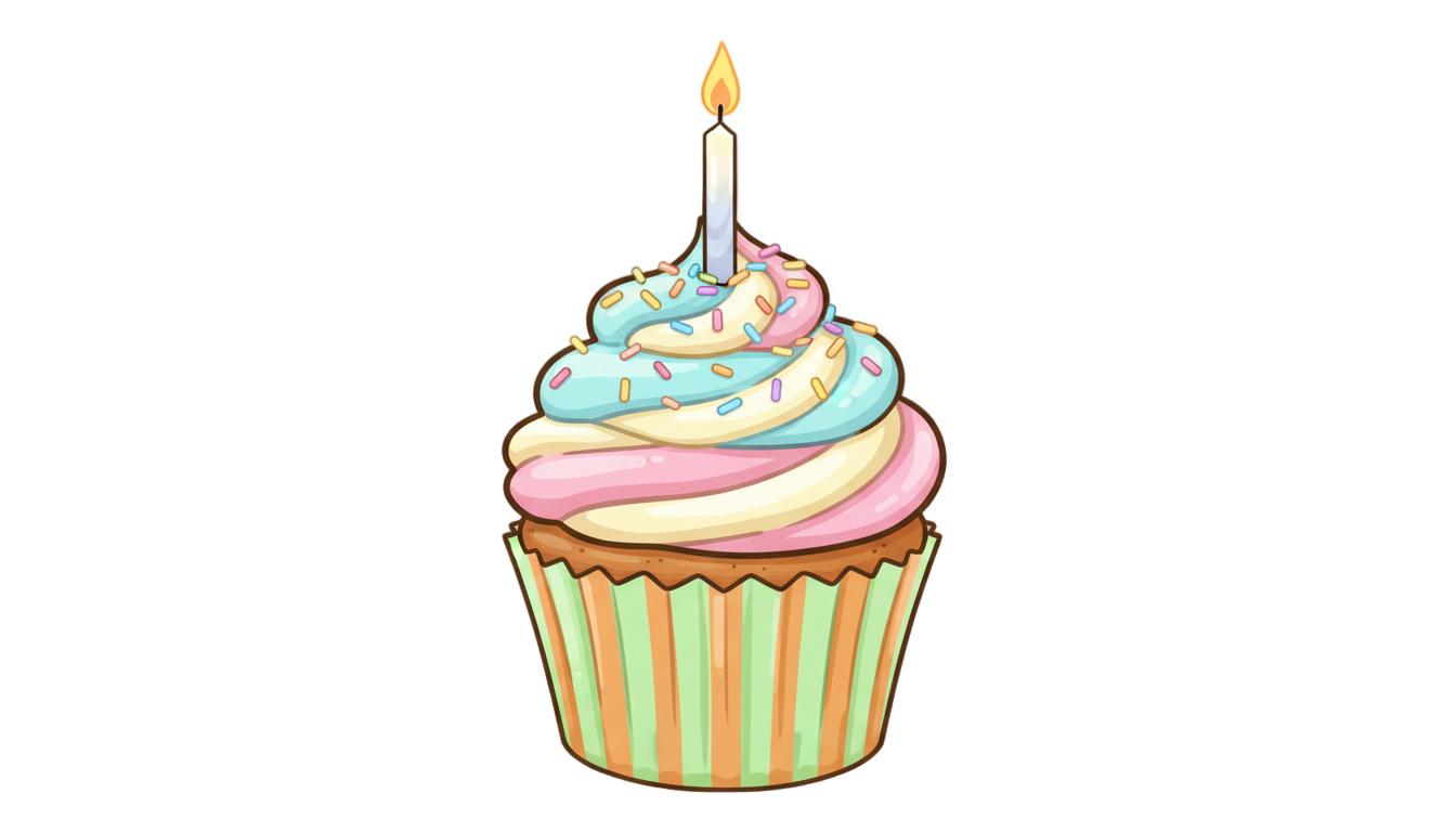 birthday cupcake clipart png PNG transparent background