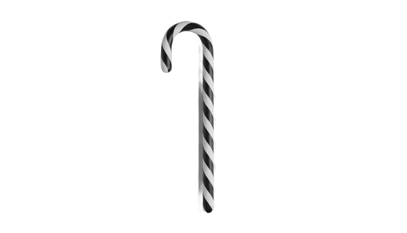 candy cane png black and white PNG transparent background