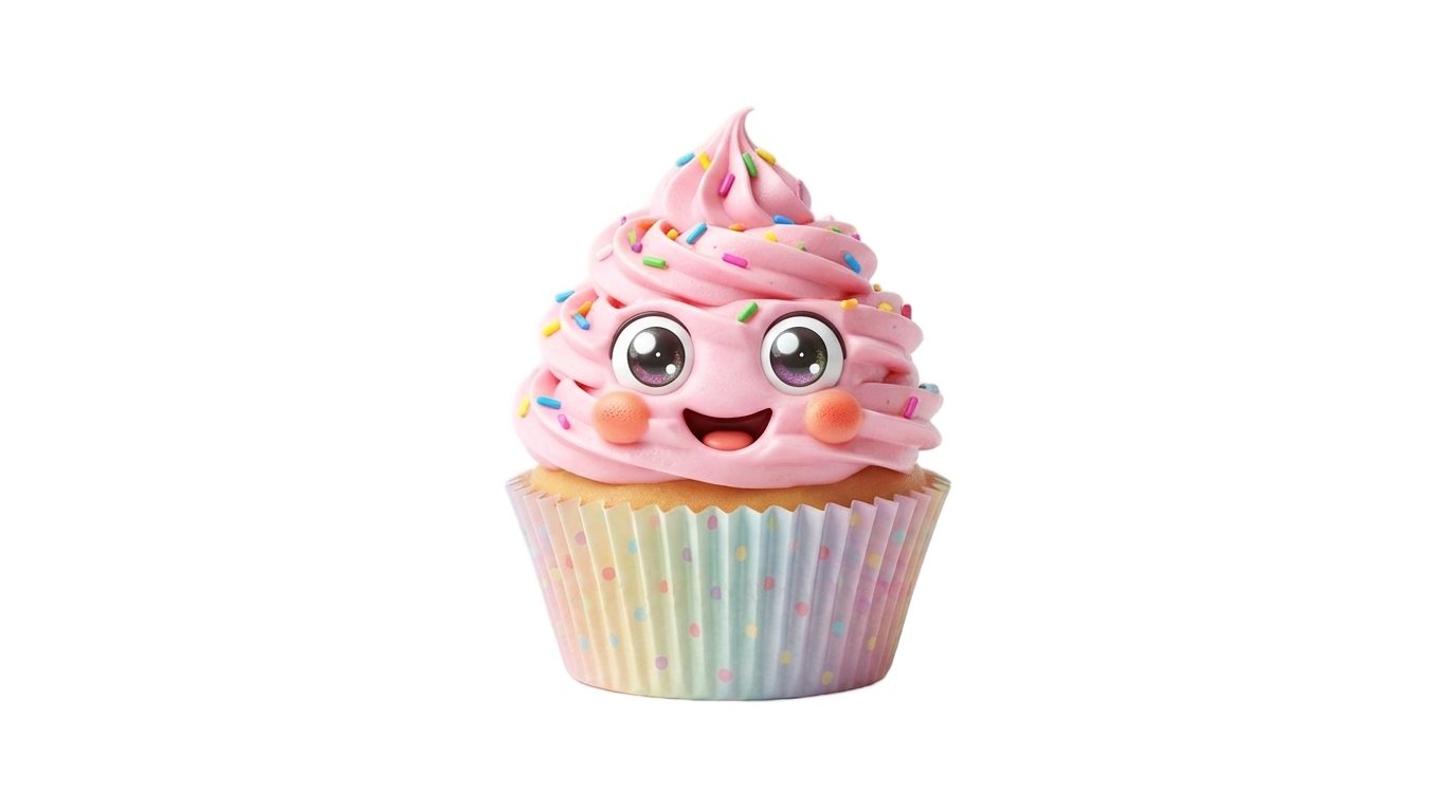 animated cupcake png PNG transparent background