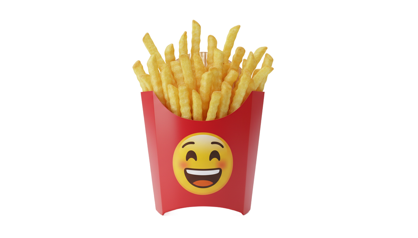 french fries emoji png PNG transparent background