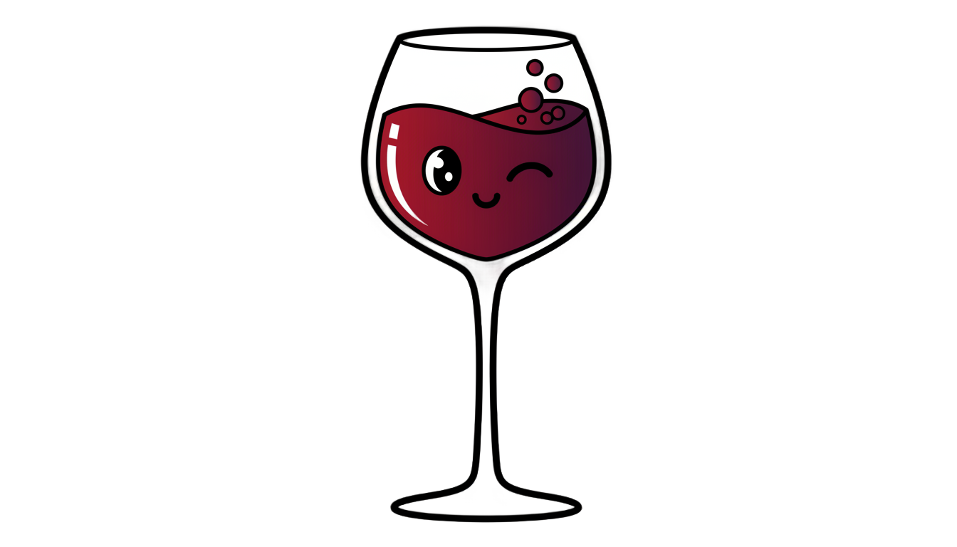 wine glass png cartoon PNG transparent background
