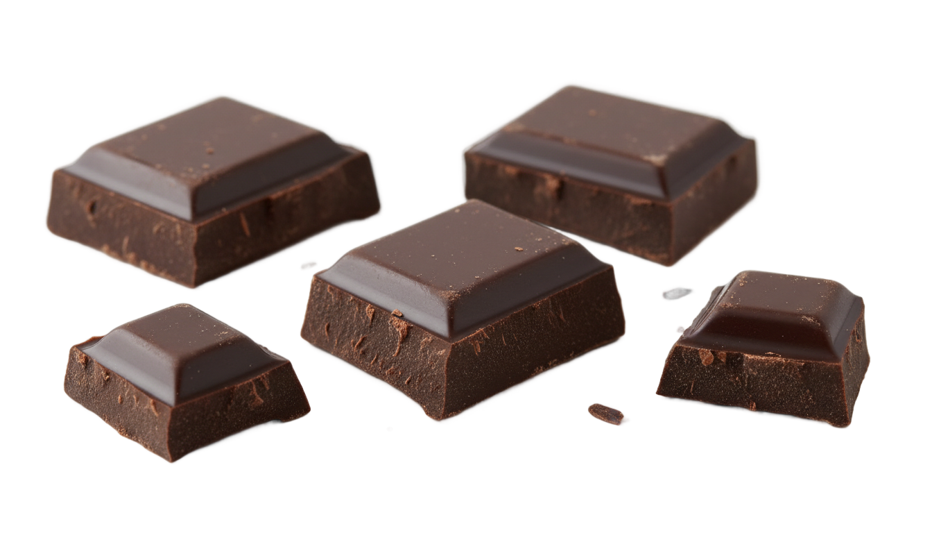 trozos de chocolate png PNG transparent background