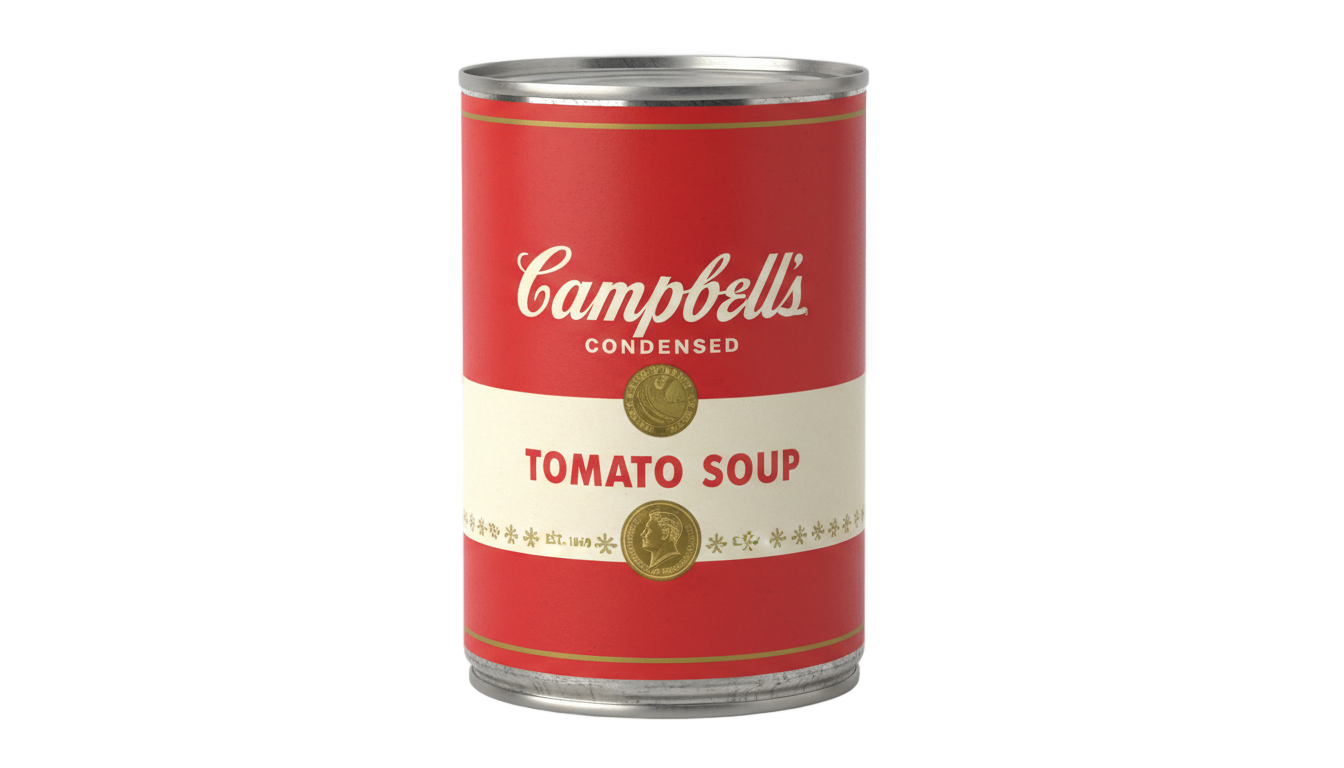 campbell's soup can png PNG transparent background