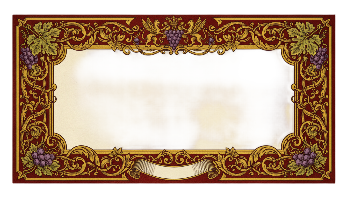 wine label template png PNG transparent background