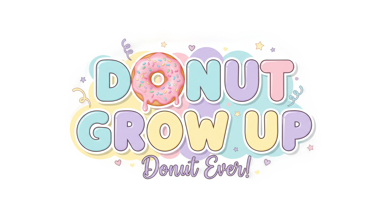 donut grow up png PNG transparent background