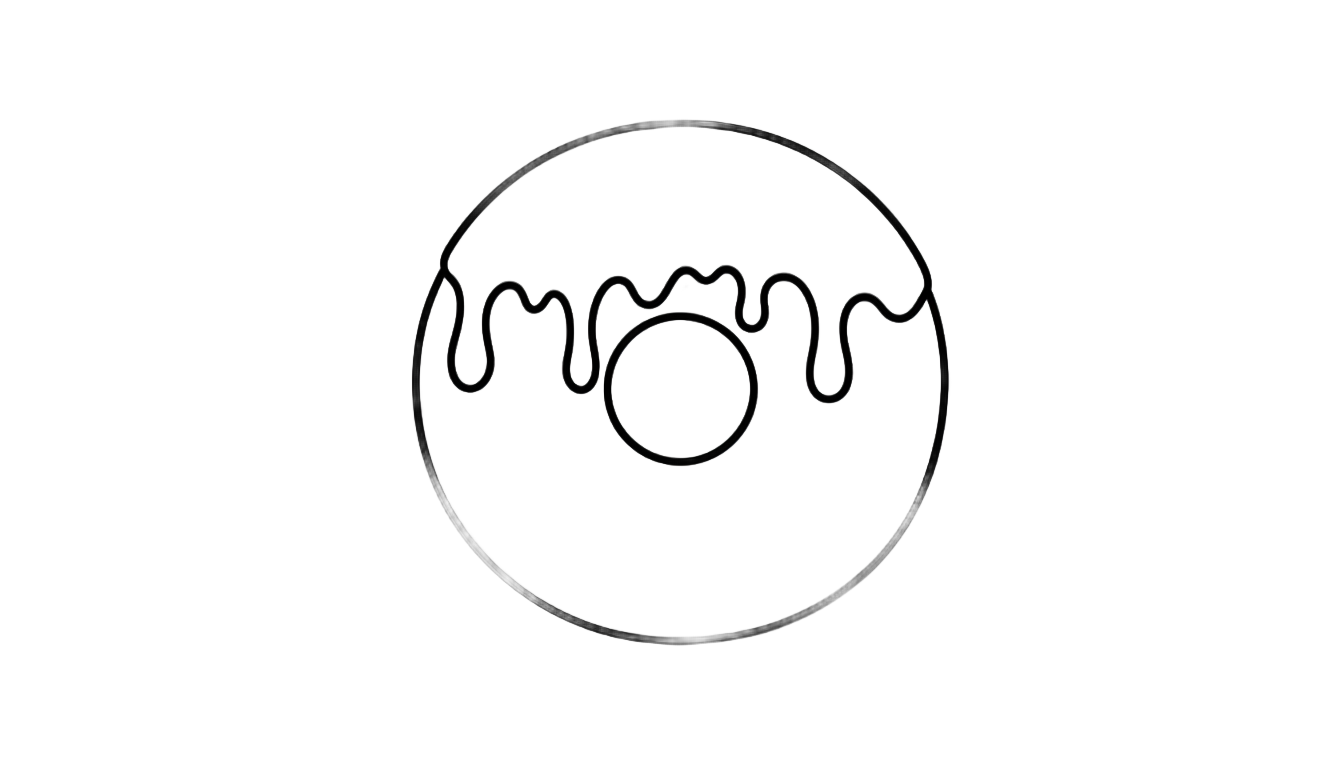 donut outline png PNG transparent background