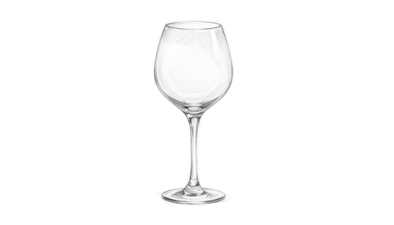 wine glass sketch png PNG transparent background