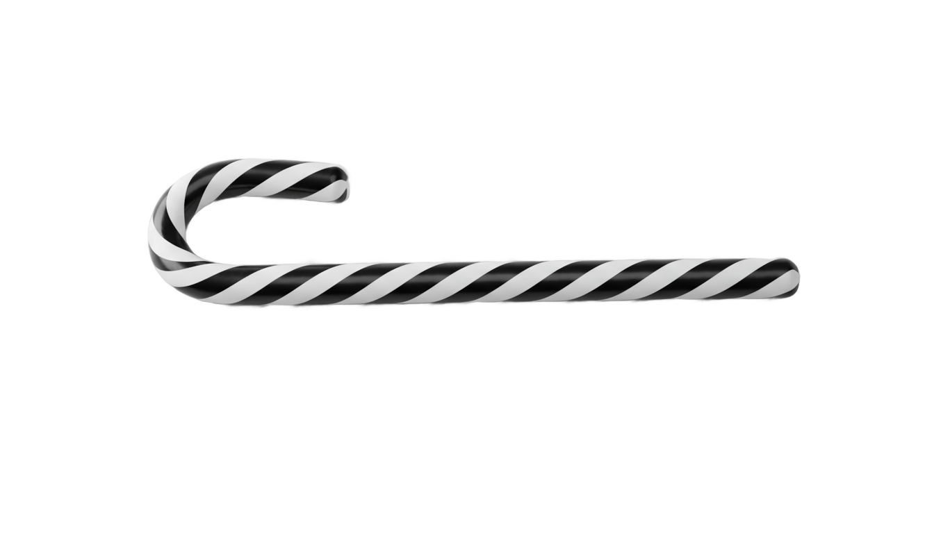 candy cane png black and white PNG transparent background