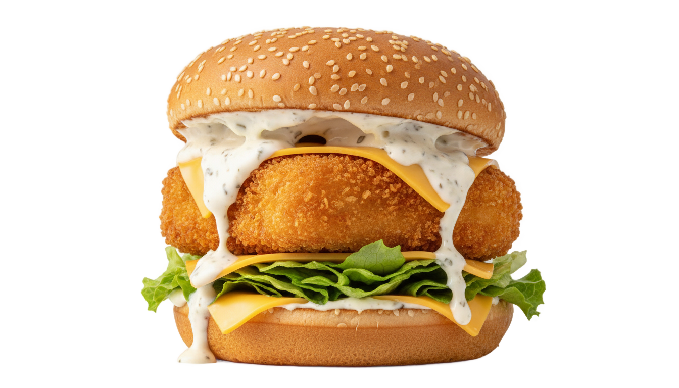 fish burger png PNG transparent background