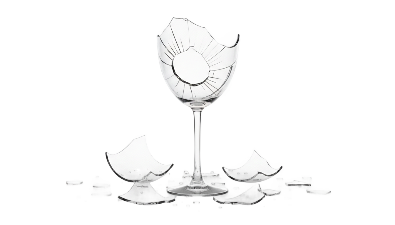 broken wine glass png PNG transparent background