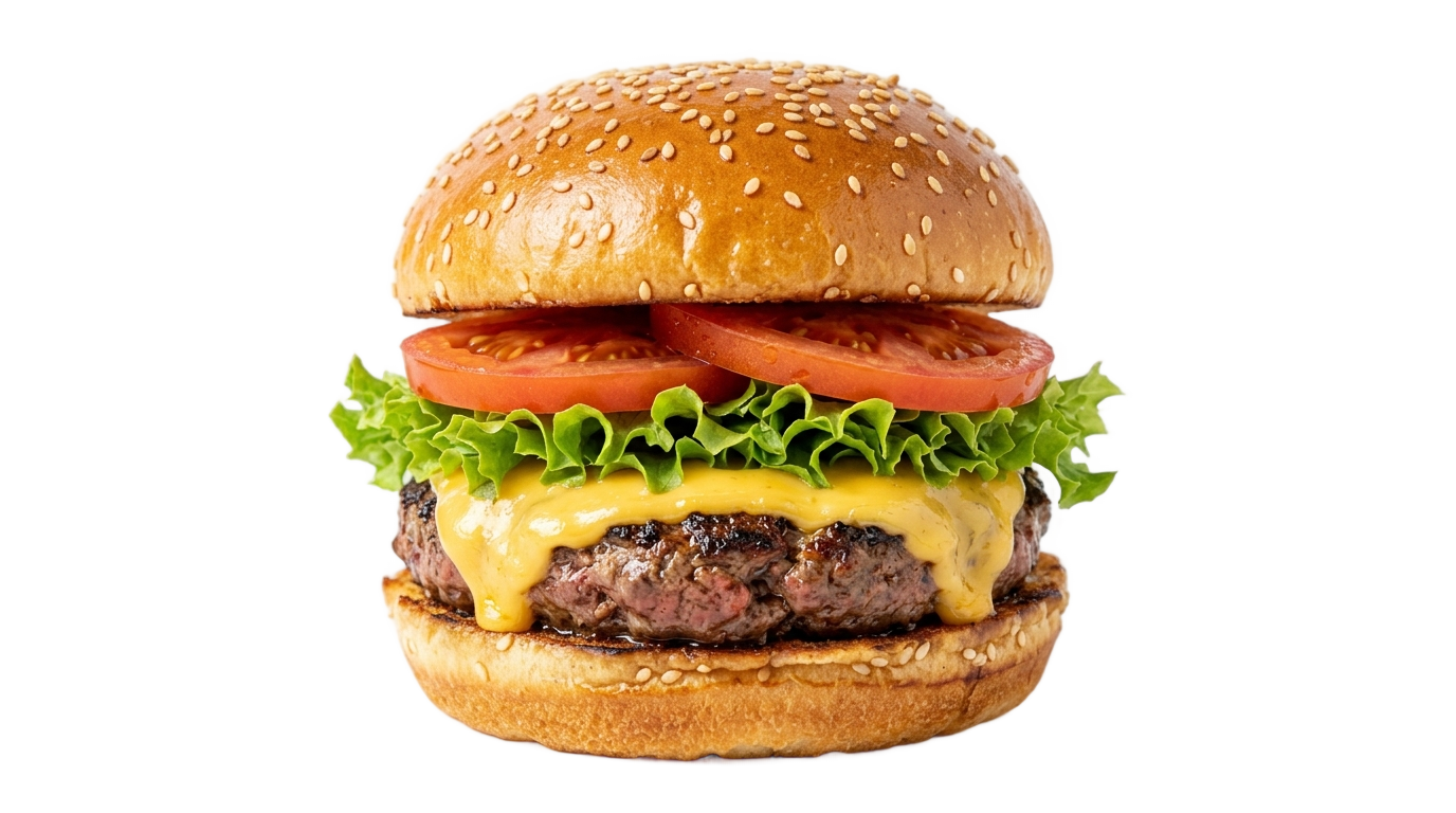 delicious burger png PNG transparent background
