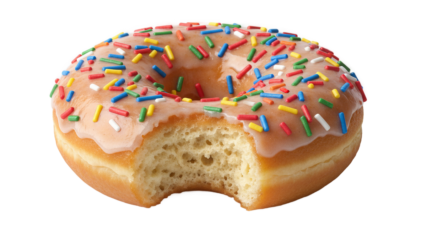 bitten donut png PNG transparent background