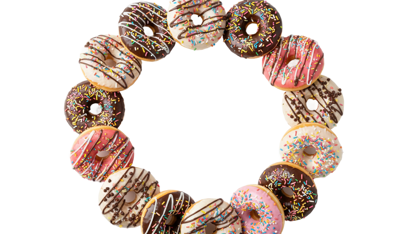donut border png PNG transparent background